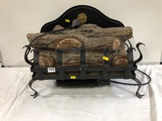 A FREESTANDING LOG EFFECT ELECTRIC FIRE