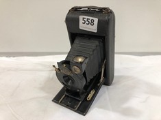 AN ANTIQUE FOLDING CAMERA