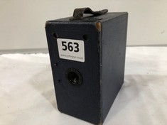 AN ENSIGN ANTIQUE BOX CAMERA