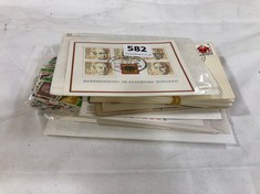 A BUNDLE OF VINTAGE STAMPS AND COVERS ETC