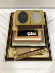 ASSORTED PICTURE FRAMES TO INCLUDE BRASS