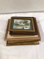 QTY OF FRAMED PAINTINGS AND PRINTS