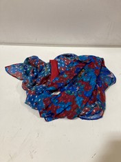 HOPE & IVY FLORAL DRESS IN RED AND BLUE SIZE 20