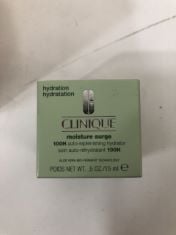 2X CLINIQUE MOISTURE SURGE 100H AUTO-REPLENISHING HYDRATOR TO INCLUDE 1X CLINIQUE MOISTURE SURGE SKINCARE SET .