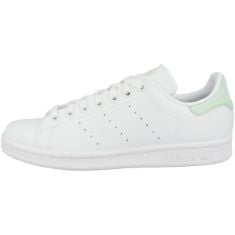 1 X ADIDAS WOMEN'S STAN SMITH W HIGH SNEAKERS, WHITE LIGHT GREEN DASH NIGHT BLACK, 8.5 UK.