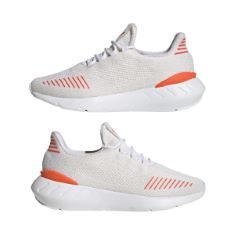 1 X ADIDAS WOMEN'S SWIFT RUN 22 DECON W SNEAKER, FTWR WHITE/FTWR WHITE/IMPACT ORANGE, 6 UK.