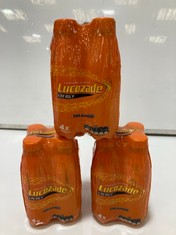 CAGE OF 50 X LUCOZADE ENERGY DRINK - ORANGE - 4 X 380ML BBE.: 09/2024 ( COLLECTION ONLY ) ( CAGE NOT INCLUDED )