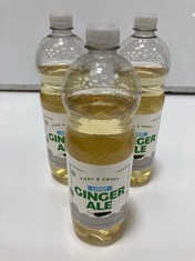 62 X FIERY & SWEET LIGHT GINGER ALE - 1L ( COLLECTION ONLY )