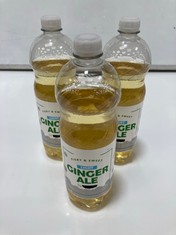 62 X FIERY & SWEET LIGHT GINGER ALE - 1L ( COLLECTION ONLY )