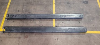 SET OF 2 INVICTA FORKLIFT FORK EXTENSIONS MODEL: IFE372HDBO-N/F 183CM LENGTH 1000KG RATED CAPACITY PER EXTENSION