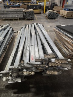 PALLET OF STEEL RACKING BEAMS 270CM LONG