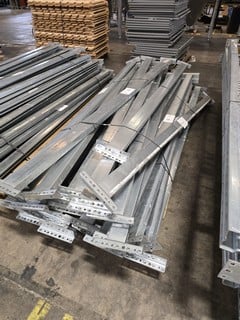 PALLET OF STEEL RACKING BEAMS 270CM LONG