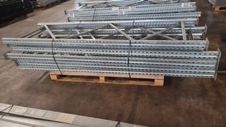 PALLET OF STEEL RACKING UPRIGHT FRAMES 300CM H X 90CM W X 9CM D