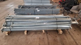 PALLET OF STEEL RACKING BEAMS 270CM LONG