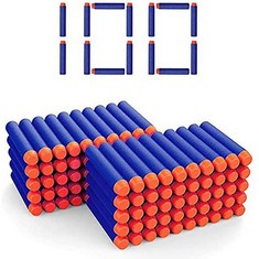 17 X DEWEL 7.2CM REFILL DARTS FOAM BULLET AMMO BULLETS 100 PACK FOR SERIES TOY GUNS FOAM DARTS SUIT FOR TARGET GAMES SPORTS OUTDOOR: LOCATION - B