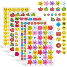 QUANTITY  OF ZHUJIEHIGH 50 SHEETS SMILEY FACE STICKERS, REWARD CHARTS STICKERS FOR CHILDREN, COLOURFUL RAINBOW ASSORTED SCHOOL TEACHER MOTIVATIONAL INCENTIVE SELF ADHESIVE/ 3000PCS (LY-050-080) - TOT