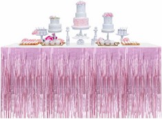 23X METALLIC FOIL FRINGE TABLE DECORATION RRP £153: LOCATION - C