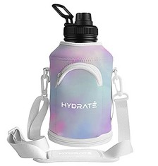 13X HYDRATE STEEL WATER BOTTLE CARRIER 2.2LTR COTTON CANDY RRP £108: LOCATION - C