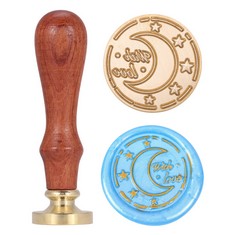 QUANTITY  OF ASSORTED ITEMS TO INCLUDE MOGOKOYO LANDSCAPE SERIES WAX SEAL STAMP VINTAGE RETRO CLASSICAL PLANT WAX SEAL STAMP COPPER STAMP WITH FANCY PATTERN MOON STAR: LOCATION - C