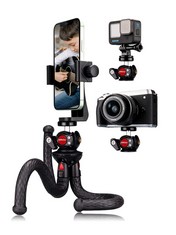 8 X TRIPOD FOR SMARTPHONE, LAMMCOU OCTOPUS FLEXIBLE PHONE TRIPOD SMALL MINI GORRILA POD WITH 360°ROTARY TILT BALLHEAD & XL VERTICAL AND HORIZONTAL PHONE TRIPOD MOUNT FOR CAMERA ACTIONCAM VIDEO RECORD