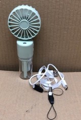 QUANTITY  OF ASSORTED ITEMS TO INCLUDE NECK HANGING SPRAY FAN MODEL F2: LOCATION - E