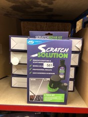 9 X  SCRATCH SOLUTION: LOCATION - RACK E