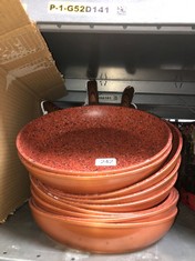 9 X  COPPER STONE FRYING PANS: LOCATION - C RACK