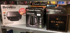 QUANTITY OF ITEMS TO INCLUDE RUSSELL HOBBS HONEYCOMB ELECTRIC 1.7L CORDLESS KETTLE (FAST BOIL 3KW, BLACK PREMIUM PLASTIC, MATT & HIGH GLOSS FINISH, REMOVABLE WASHABLE ANTI-SCALE FILTER, PUSH BUTTON L