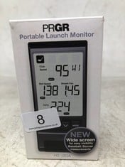 PRGR PORTABLE GOLF LAUNCH MONITOR.: LOCATION - A RACK