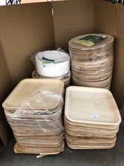 QUANTITY OF ASSORTED ITEMS TO INCLUDE GOGOPACK 50 ROUND PAPER BOWLS: LOCATION - BACK TABLES(COLLECTION OR OPTIONAL DELIVERY AVAILABLE)