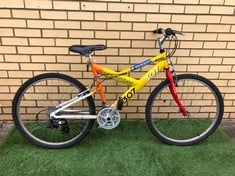 PEUGOT 307 DUAL SUSPENSION MOUNTAIN BIKE 18" FRAME 26" WHEELS 18 SPEED GEARS: LOCATION - BIKE RACKS(COLLECTION OR OPTIONAL DELIVERY AVAILABLE)