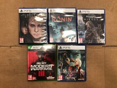 QUANTITY OF ASSORTED VIDEO GAMES TO INCLUDE DEVIL MAY CRY 5 SPECIAL EDITION FOR PS5 18+ ID MAY BE REQUIRED - COLLECTION ONLY - LOCATION RIGHT RACK