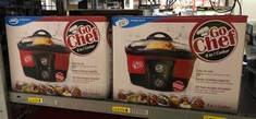 X2 GO CHEF MULTI COOKER - 5L 8 IN 1 ELECTRIC SLOW COOKER POT, ROAST, SLOW COOK, STEAM, POACH, FRY, BOIL, BAKE AND FONDUE - EASY TO USE, NON STICK - GREAT RICE COOKER AND DEEP FAT FRYER: LOCATION - C