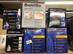 QUANTITY OF ITEMS TO INCLUDE BREVILLE DIAMOND XPRESS STEAM IRON | 3100 W | 200G STEAM SHOT | MULTI-DIRECTIONAL DIAMOND CERAMIC SOLEPLATE | 400 ML EASY-FILL WATER TANK WHITE & ROSE GOLD | VIN401: LOCA