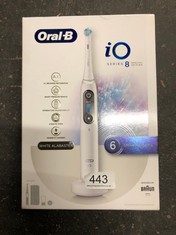 ORAL-B IO8 ELECTRIC TOOTHBRUSH FOR ADULTS, APP CONNECTED HANDLE, 1 ULTIMATE CLEAN TOOTHBRUSH HEAD & MAGNETIC POUCH, 6 MODES, TEETH WHITENING, 2 PIN UK PLUG.: LOCATION - D RACK