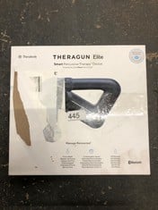 THERAGUN ELITE - HANDHELD ELECTRIC MASSAGE GUN - BLUETOOTH ENABLED PERCUSSION THERAPY DEVICE FOR ATHLETES - POWERFUL DEEP TISSUE MUSCLE MASSAGER WITH QUIET FORCE TECHNOLOGY - 4TH GENERATION - BLACK.: