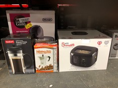 QUANTITY OF ITEMS TO INCLUDE BODUM CAFFETTIERA COFFEE MAKER, BLACK, 8 CUP: LOCATION - D RACK