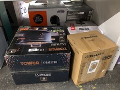 QUANTITY OF ITEMS TO INCLUDE TOWER T16042GRY CAVALETTO 3,5 LITRE SLOW COOKER WITH 3 HEAT SETTINGS, COOL TOUCH HANDLES, 210W, GREY AND ROSE GOLD: LOCATION - E RACK