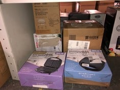 QUANTITY OF ITEMS TO INCLUDE SNAILAR WAFFLE MAKER, 2 SLICE NON-STICK WAFFLE IRON, BELGIAN WAFFLE MACHINE WITH INDICATOR LIGHTS, PFOA FREE, PERFECT FOR BREAKFAST AND SNACKS, 750W: LOCATION - E RACK