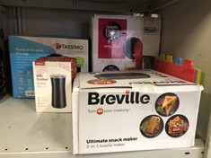 QUANTITY OF ITEMS TO INCLUDE BREVILLE 3-IN-1 ULTIMATE SNACK MAKER | DEEP FILL TOASTIE MAKER, WAFFLE MAKER & PANINI PRESS | REMOVABLE NON-STICK PLATES | BLACK & STAINLESS STEEL [VST098] | UK PLUG: LOC