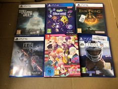 QUANTITY OF ITEMS TO INCLUDE STAR WARS JEDI FALLEN ORDER GAME FOR PS5: LOCATION - E RACK