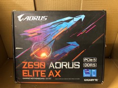 GIGABYTE Z690 AORUS ELITE AX ATX MOTHERBOARD - SUPPORTS 12TH GEN INTEL CORE PROCESSORS (LGA 1700), 16+1+2 VRM DESIGN, DDR5-6000(OC) MEMORY, THERMAL REACTIVE ARMOR, 4X PCIE 4.0 M.2 & WIFI 6 802.11AX.: