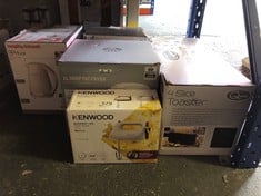 QUANTITY OF ITEMS TO INCLUDE KENWOOD QUICKMIX LITE, LIGHTWEIGHT HAND MIXER TWIN BEATERS WITH SLOW SPEED START, SURE EJECT TOOL, CORD WRAP, HMP10.00WH, 300W MOTOR, DISHWASHER SAFE, WHITE: LOCATION - E