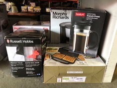 QUANTITY OF ITEMS TO INCLUDE RUSSELL HOBBS HONEYCOMB ELECTRIC 1.7L CORDLESS KETTLE (FAST BOIL 3KW, BLACK PREMIUM PLASTIC, MATT & HIGH GLOSS FINISH, REMOVABLE WASHABLE ANTI-SCALE FILTER, PUSH BUTTON L