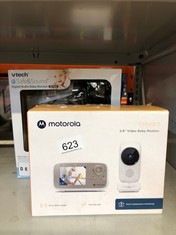 MOTOROLA NURSERY VM483 - VIDEO BABY MONITORS - VIDEO BABY MONITOR - 2.8 INCH PARENTAL UNIT - INFRARED - DIGITAL ZOOM - TALK-BACK FUNCTION, WHITE (VM 483): LOCATION - F RACK