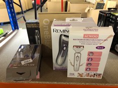 QUANTITY OF ITEMS TO INCLUDE REMINGTON NOSE, EAR AND EYEBROW TRIMMER FOR MEN (DUAL EDGED COMFORT TIP BLADE, ROTARY TRIMMER, 2 COMB ATTACHMENTS, SHOWERPROOF, BATTERY OPERATED WITH BATTERY INCLUDED) NE