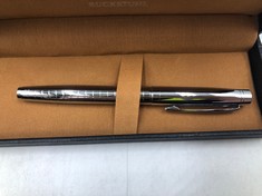 RUCKSTUHL STAINLESS STEEL LUXURY PEN IN GIFT BOX HAND ASSEMBLED: LOCATION - A RACK