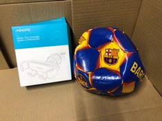 QUANTITY OF ITEMS TO INCLUDE FC BARCELONA FOOTBALL - SOCCER BALL FOR ADULTS TEENAGERS KIDS TRAINING FOOTBALL SIZE 3, 4 OR 5 - BARCELONA MERCHANDISE (BLUE, SIZE 3): LOCATION - G RACK