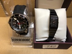 CRESSI MANTA WATERPROOF WATCH - BLACK: LOCATION - H RACK