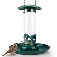 QUANTITY OF ASSORTED ITEMS TO INCLUDE WILDLIFE FRIEND I GRAIN FEEDER WITH XL FEEDER PLATE, GREEN - BIRD FEEDER TO HANG UP WITH LANDING PLACES, FEEDING STATION FOR WILD BIRDS ALL YEAR: LOCATION - B RA